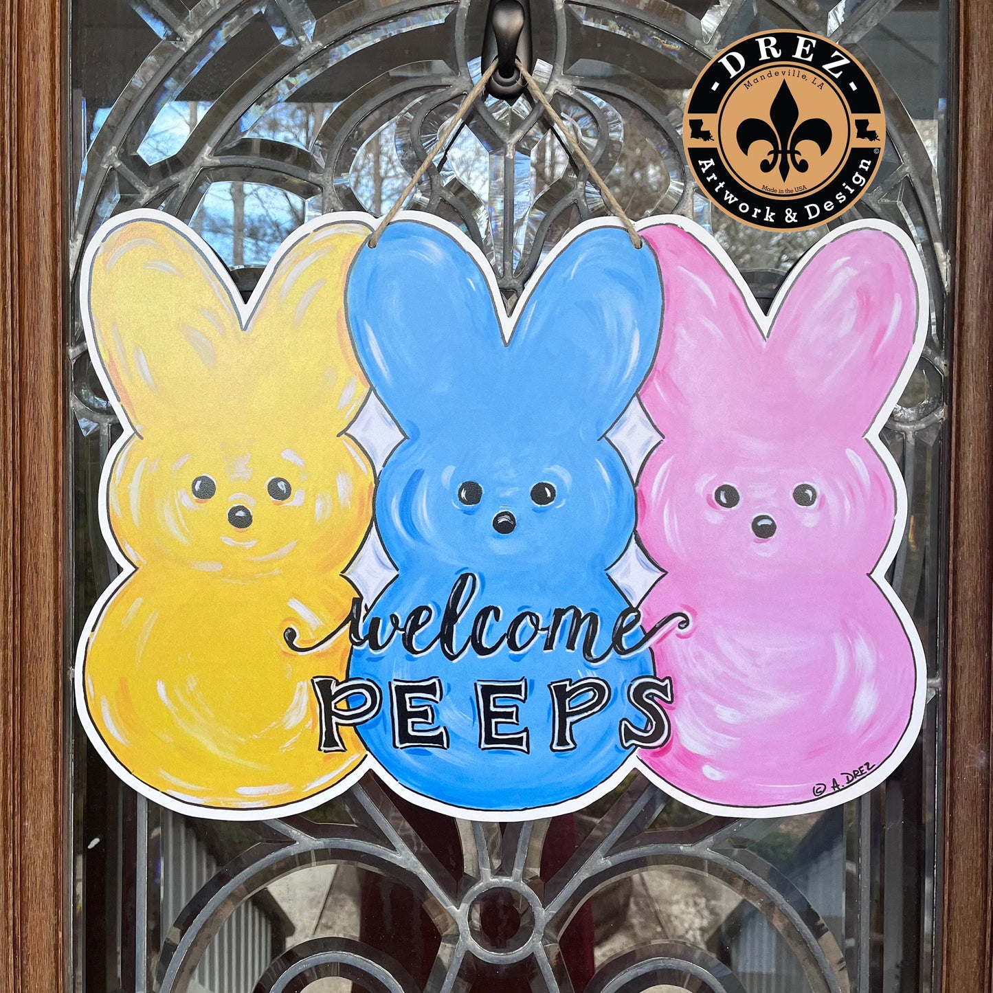 Easter Peeps Door Hanger