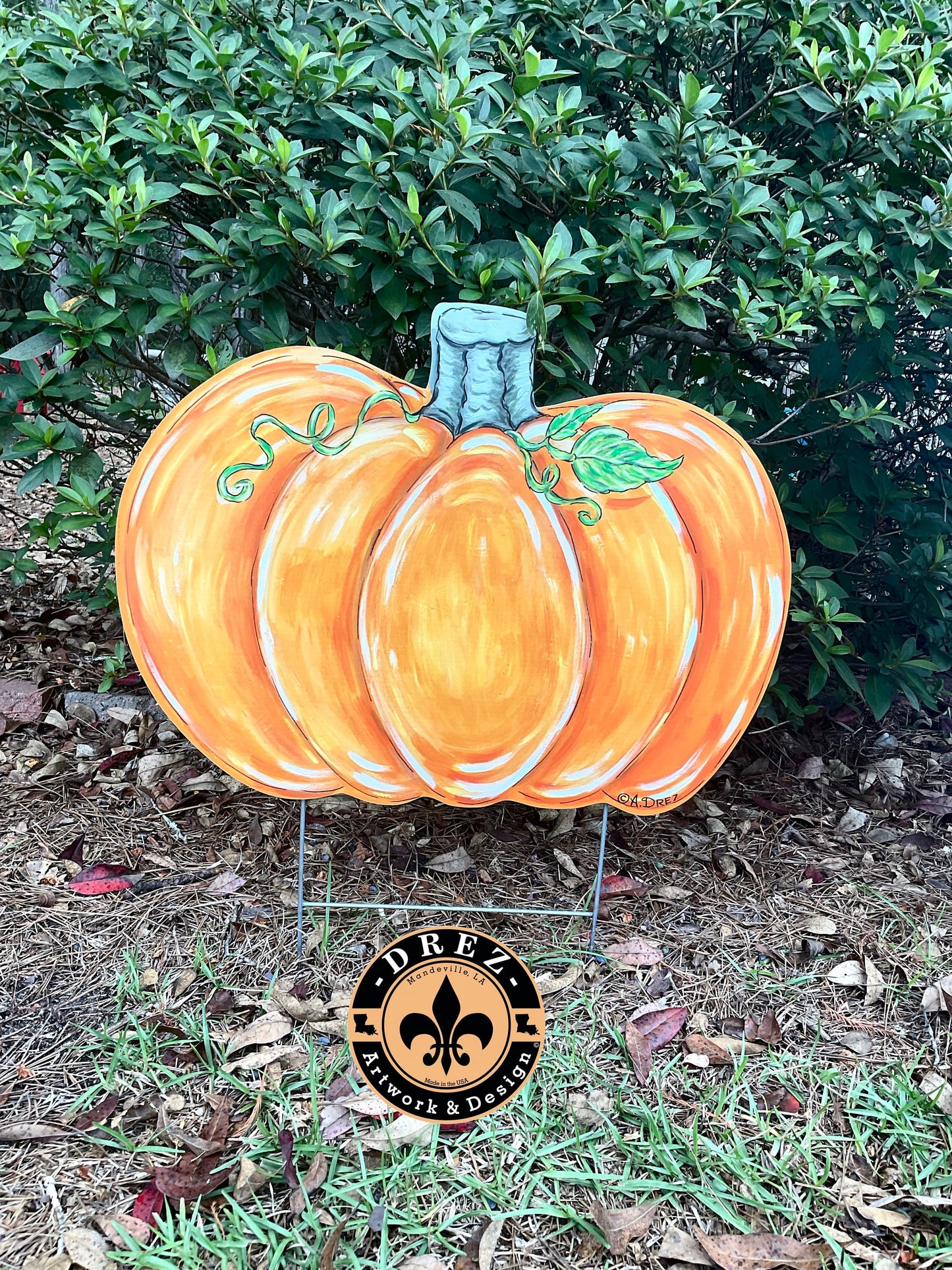 Pumpkin Yard Stake