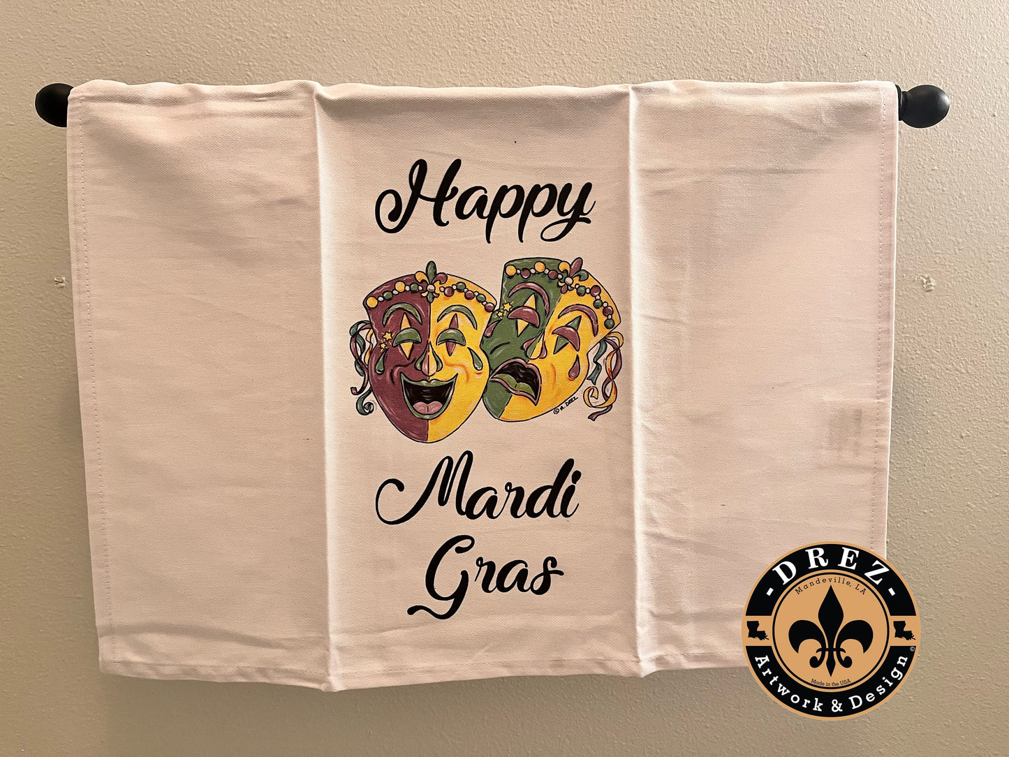 Comedy Tragedy Tea Towel