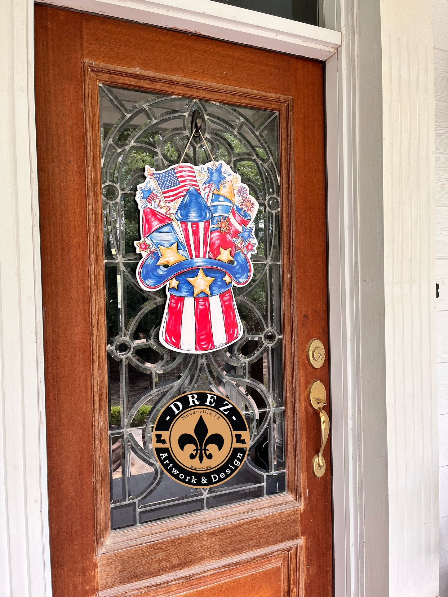 Patriotic Hat Door Hanger