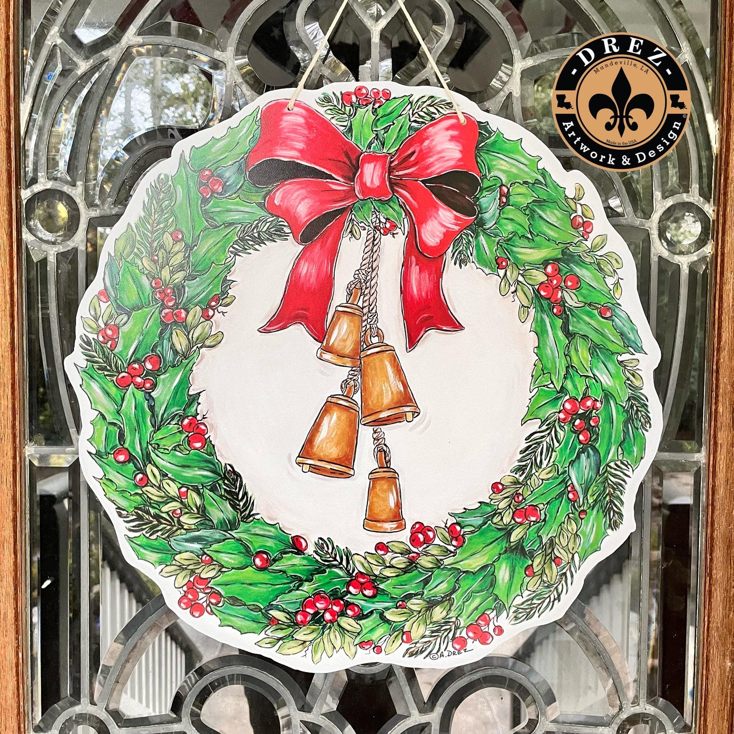 Christmas Wreath Door Hanger