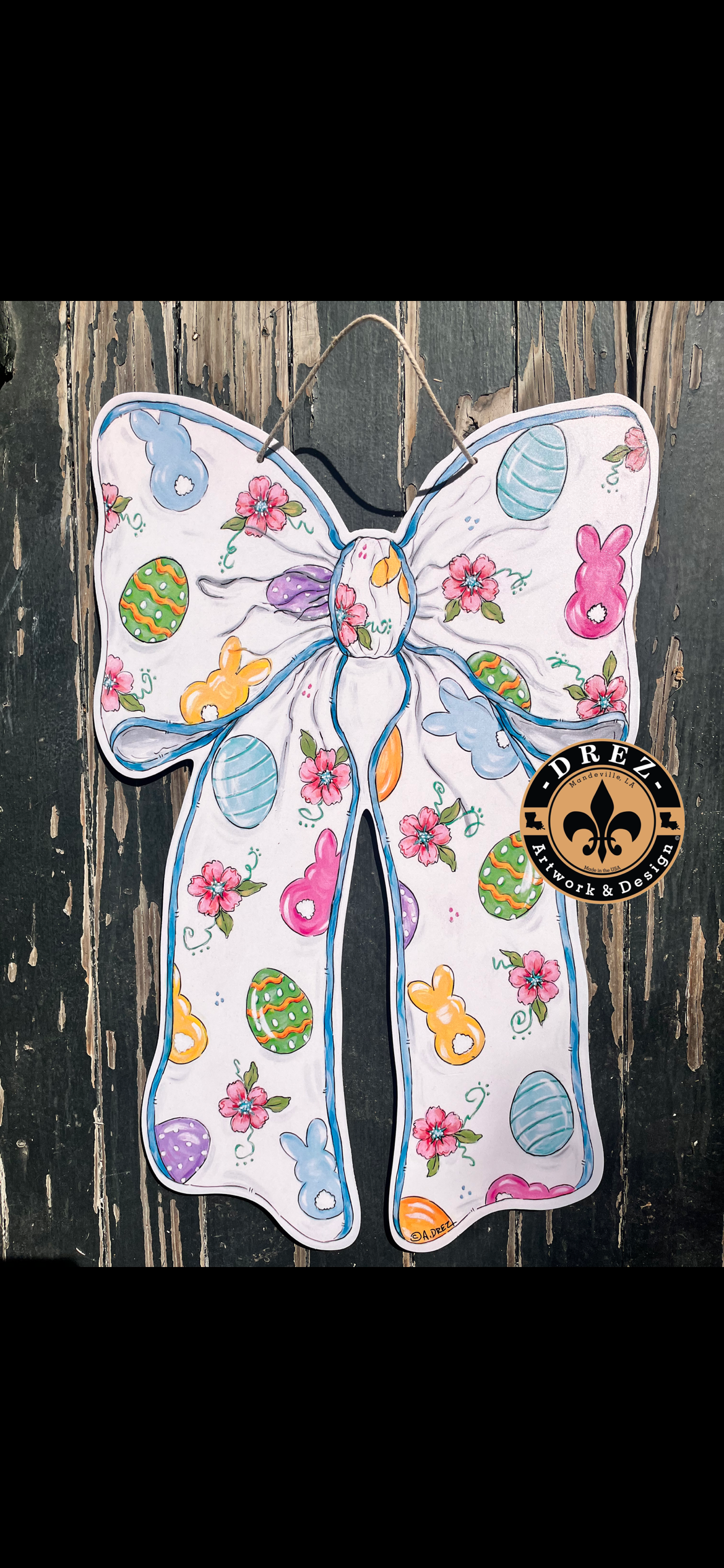 Easter Bow Door Hanger