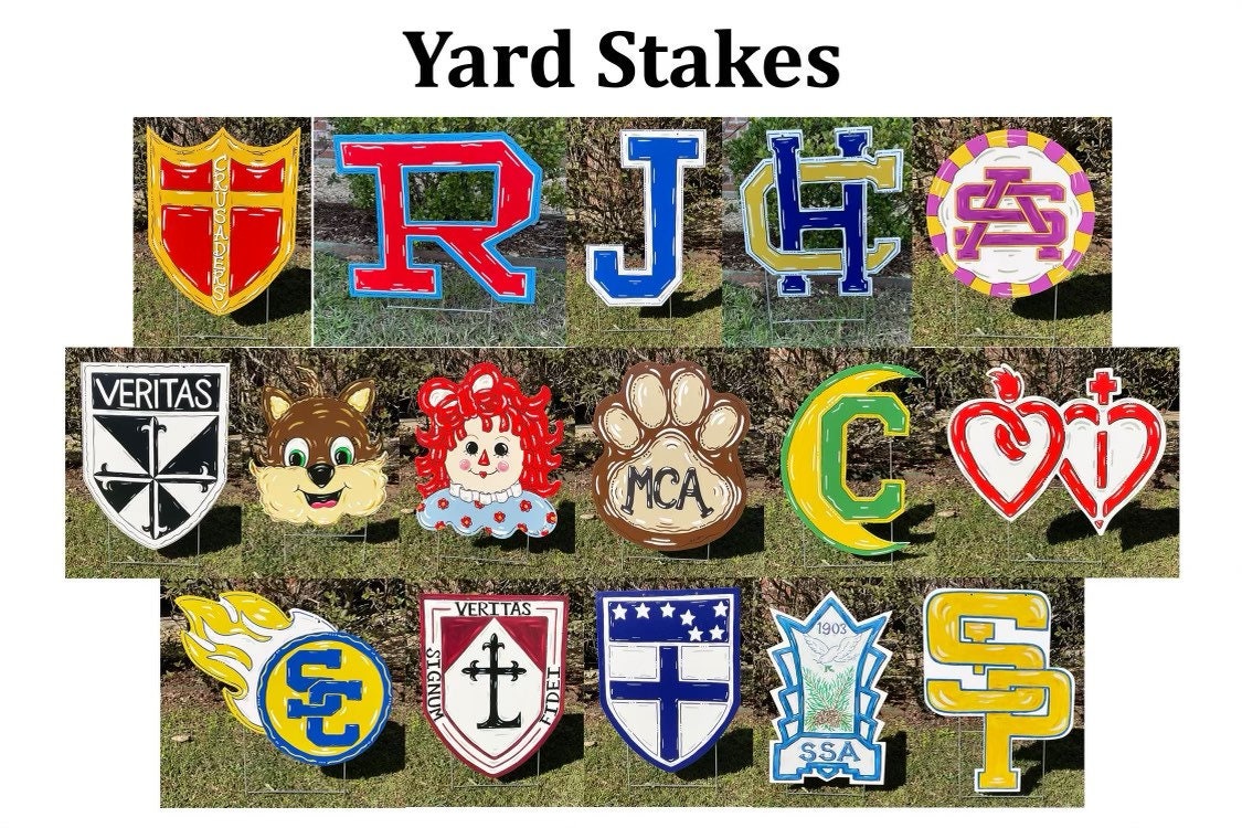 Jesuit J Yard Stake