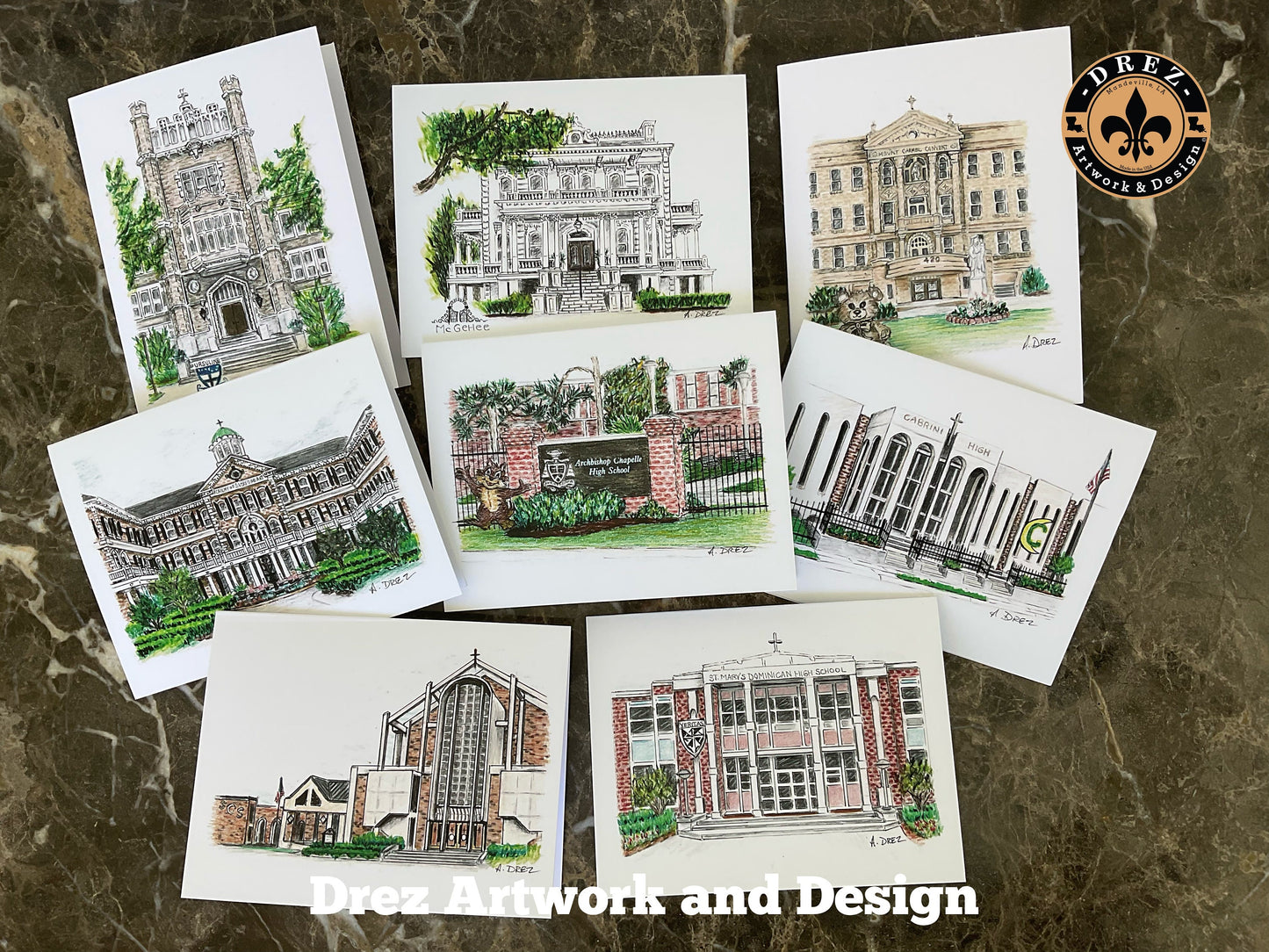 Sacred Heart High School Notecards