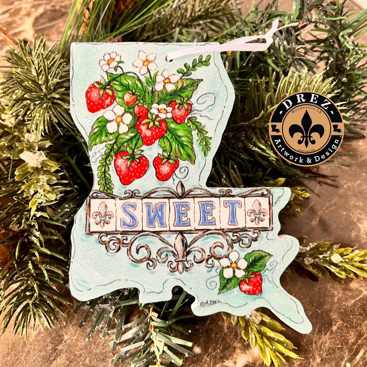 Louisiana Strawberry Festival Ornament