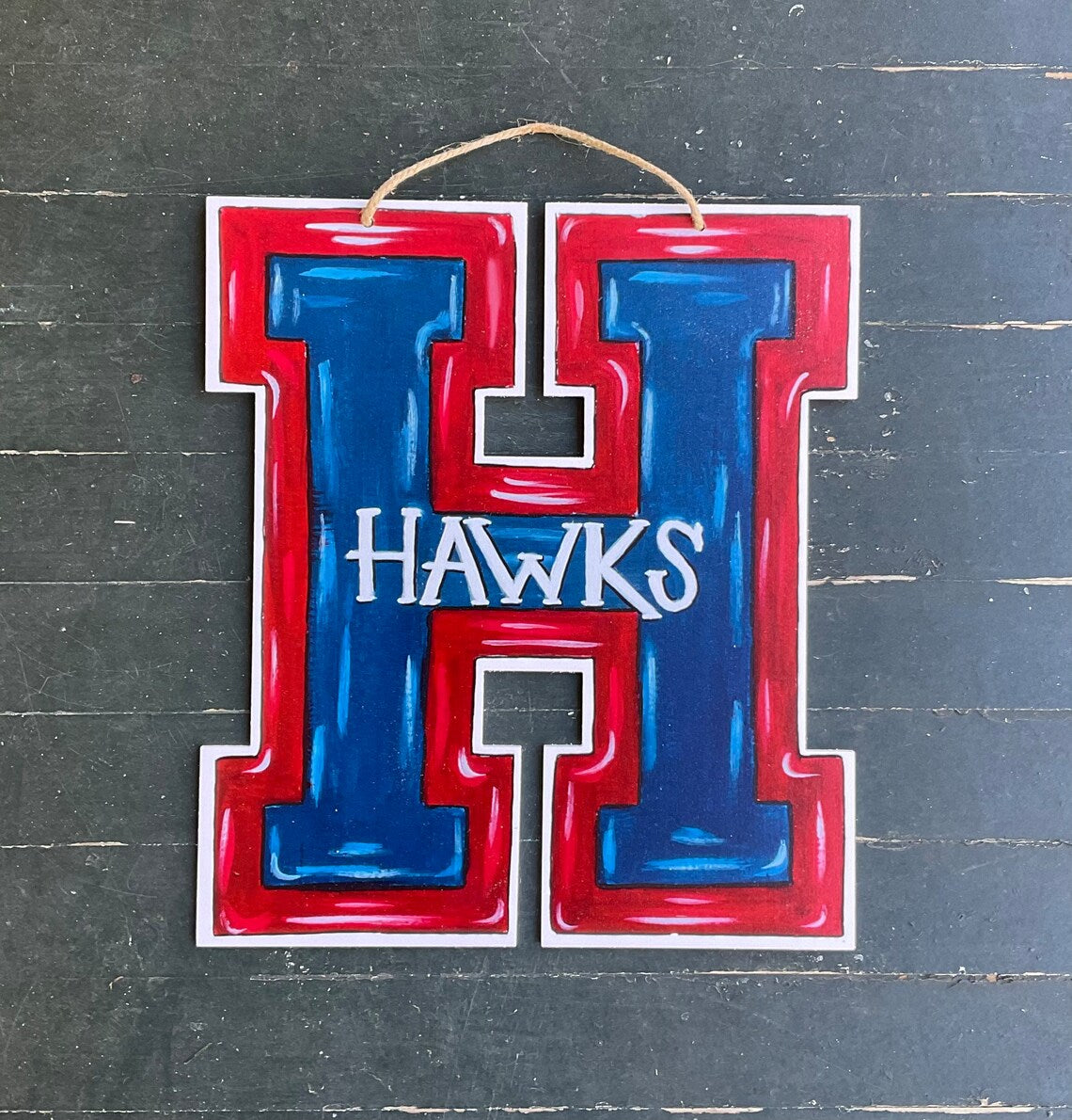 Hannan High School Hawks "H" Door Hanger