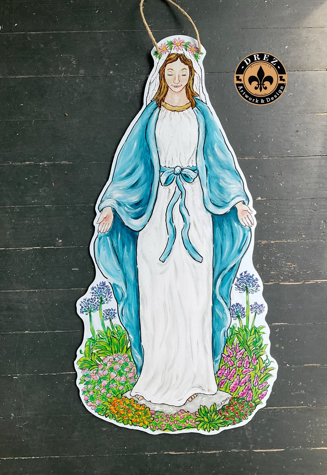 Blessed Mother Mary Door Hanger
