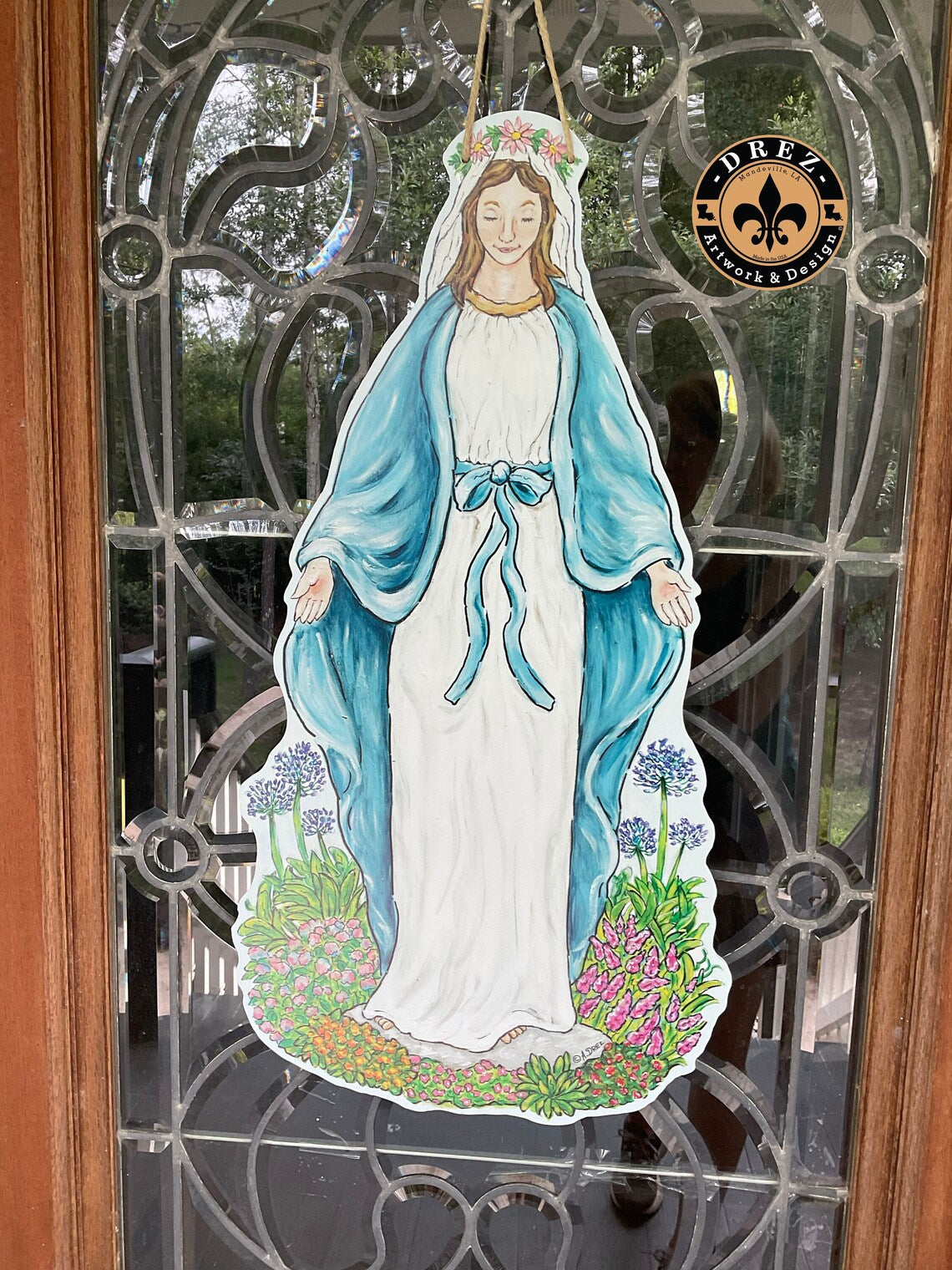 Blessed Mother Mary Door Hanger