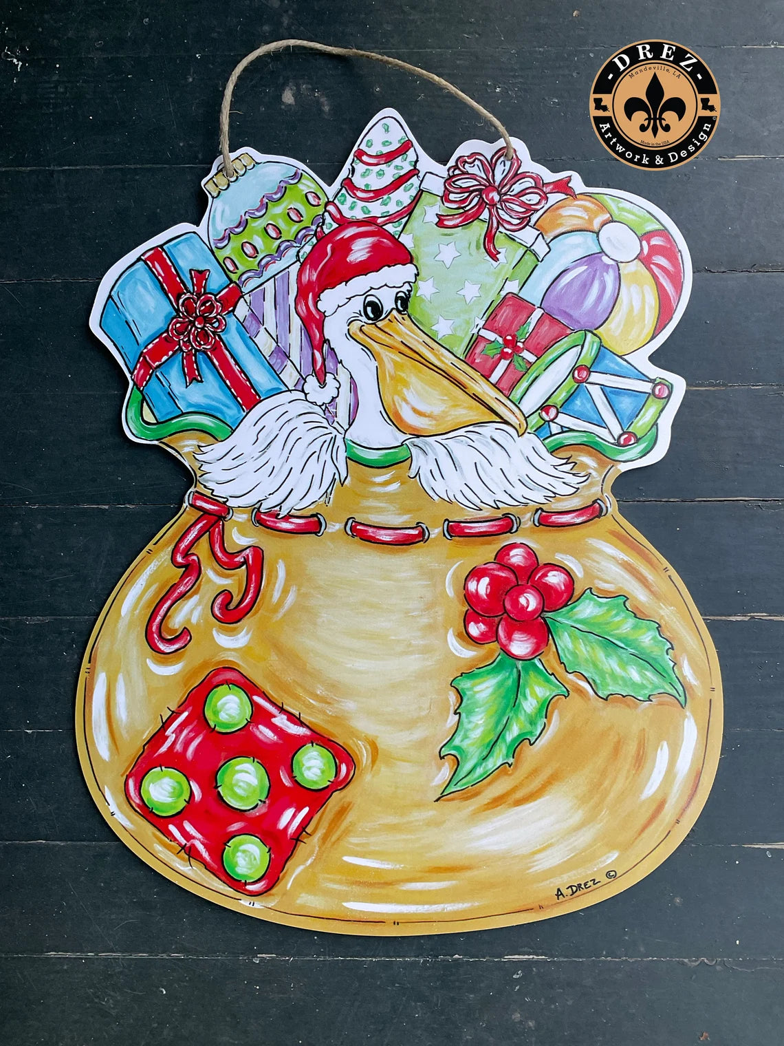 Christmas Santa Sack Door Hanger
