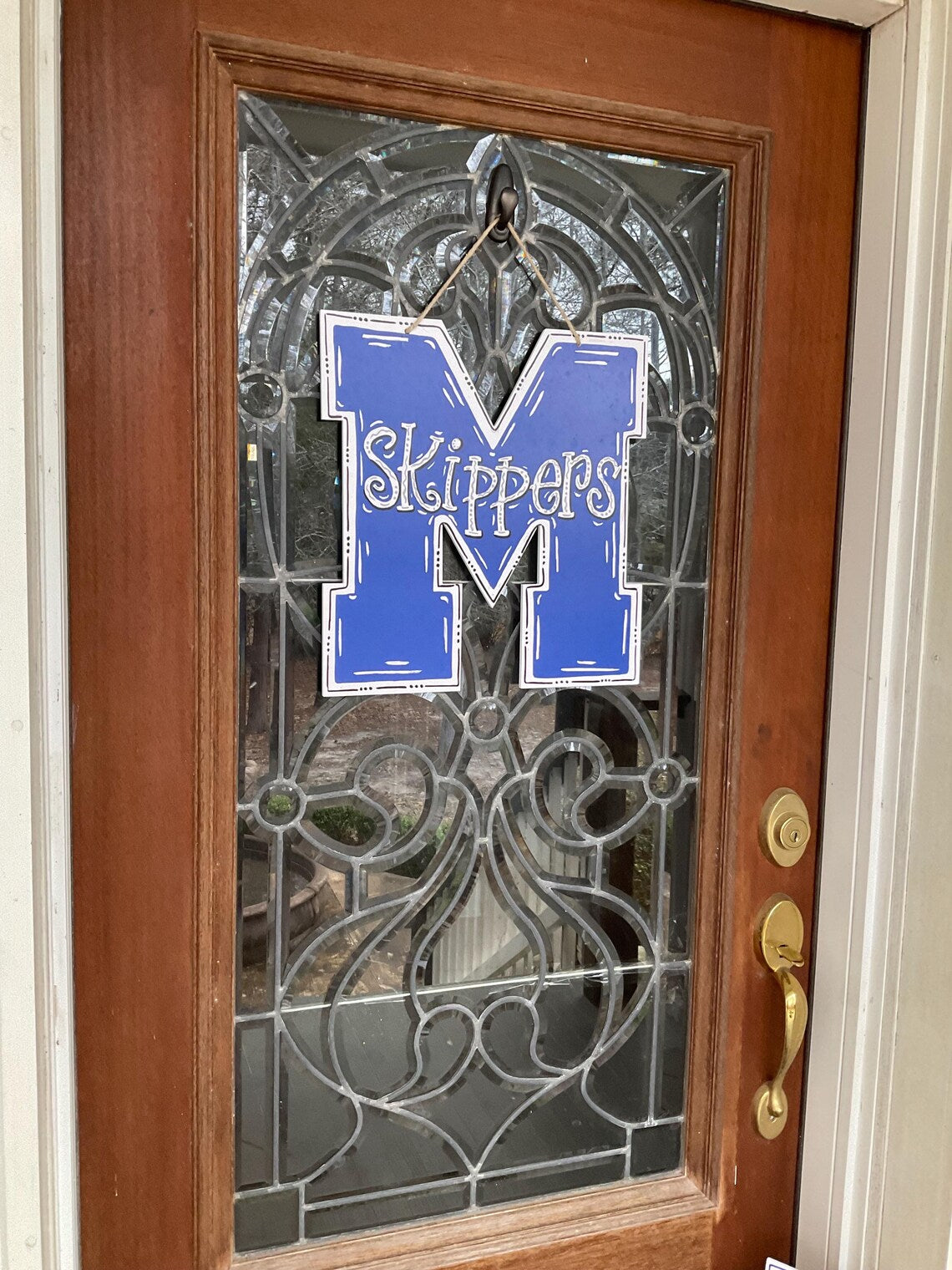 Mandeville High School Skippers "M" Door Hanger