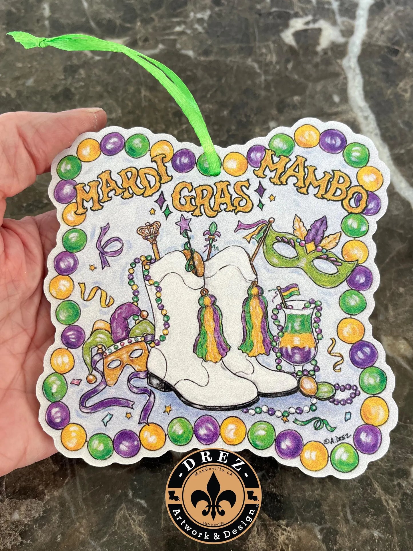 Mardi Gras Mambo Ornament