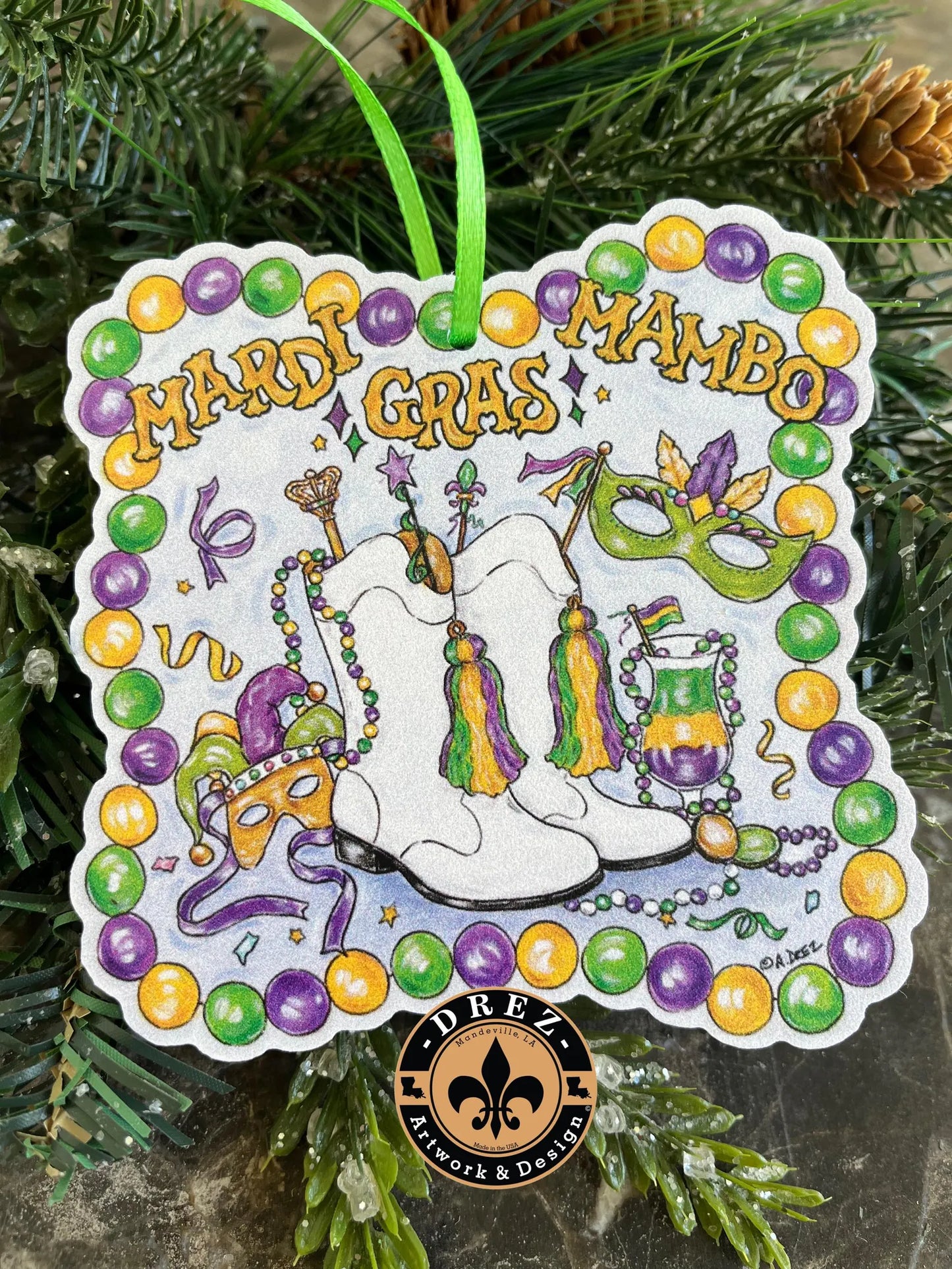 Mardi Gras Mambo Ornament