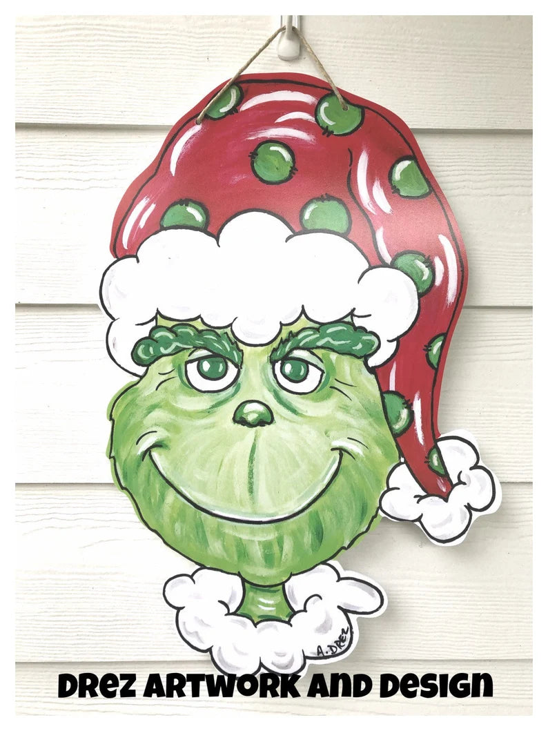 Grinch Door Hanger