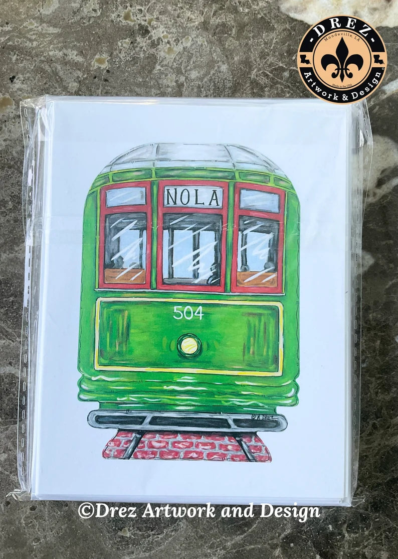 Streetcar Nola Notecards