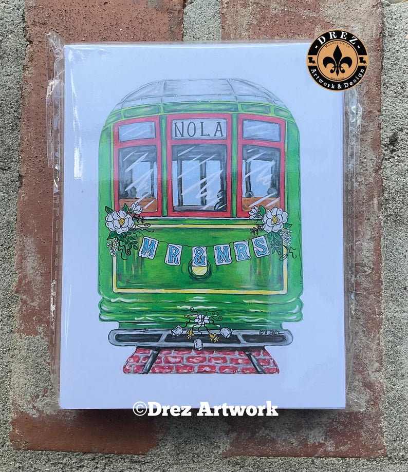 Streetcar Mr. & Mrs. Notecards