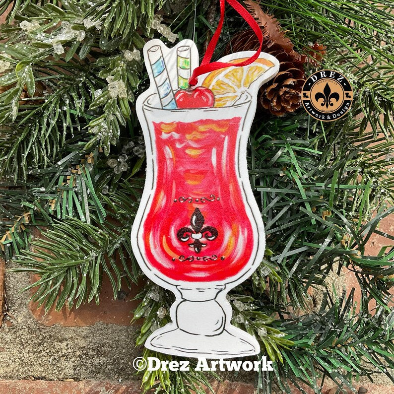 Hurricane Drink Ornament