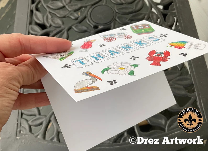 Nola Icon "Thanks" Notecards