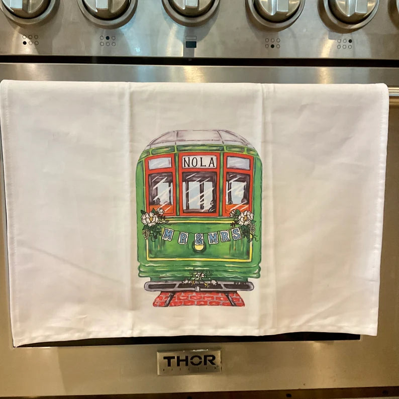 Streetcar Mr. & Mrs. Tea Towel