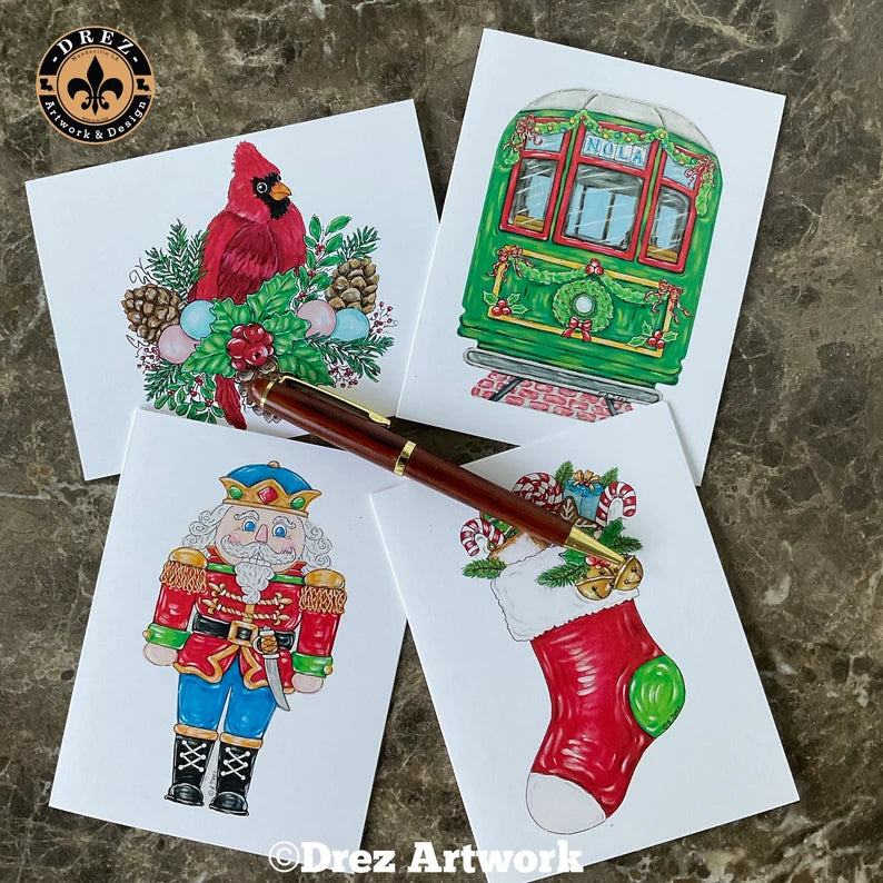 Christmas Collage Notecards