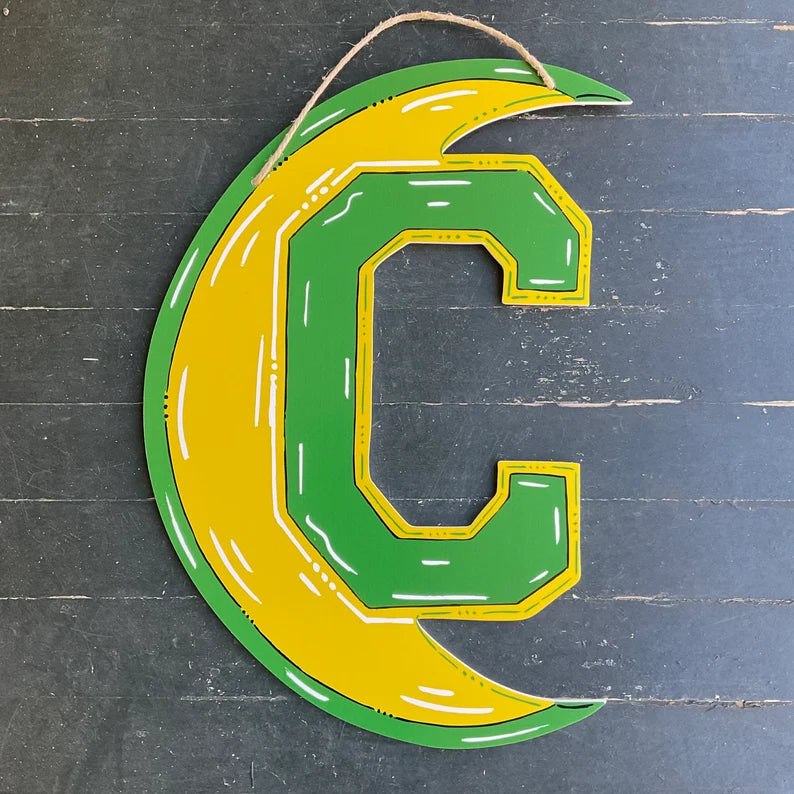 Cabrini High School Crescent Moon Door Hanger