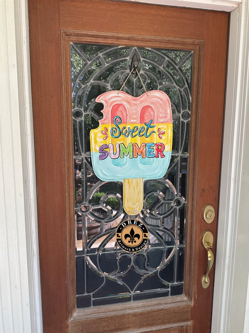 Popsicle Sweet Summer Door Hanger