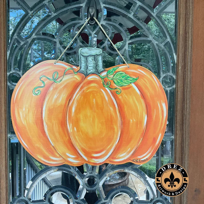 Pumpkin Door Hanger