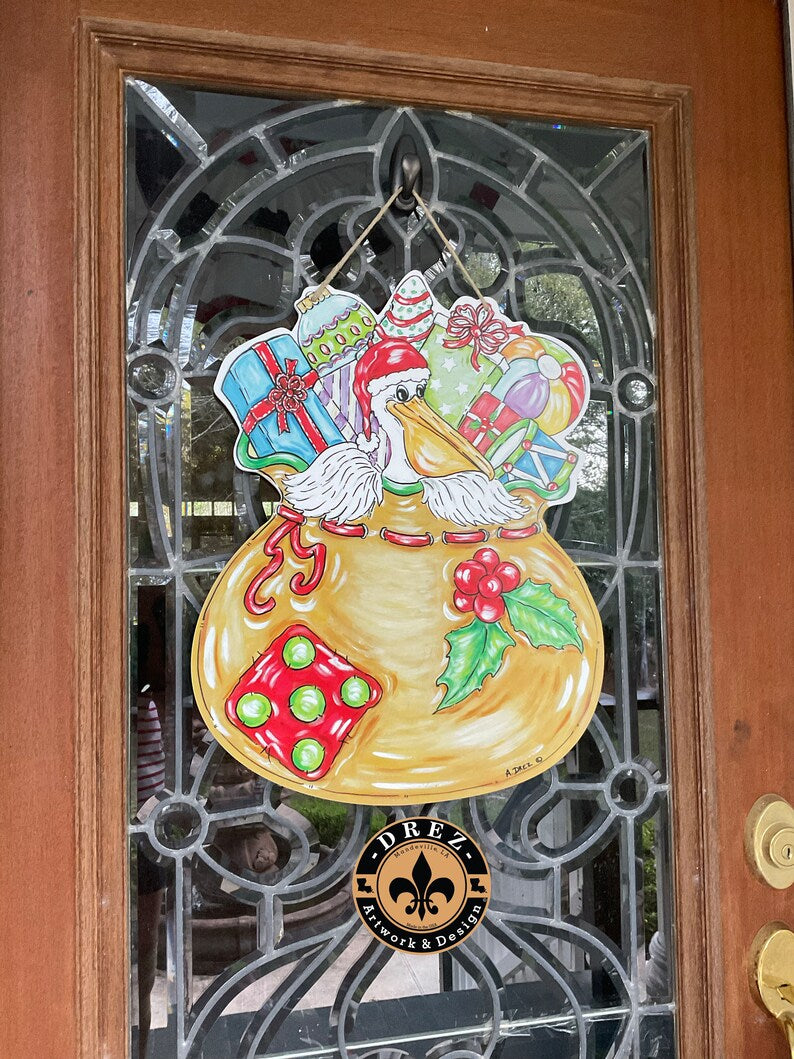 Christmas Santa Sack Door Hanger