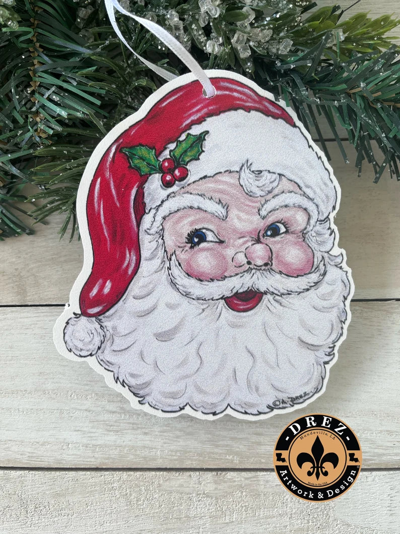 Santa Face Ornament