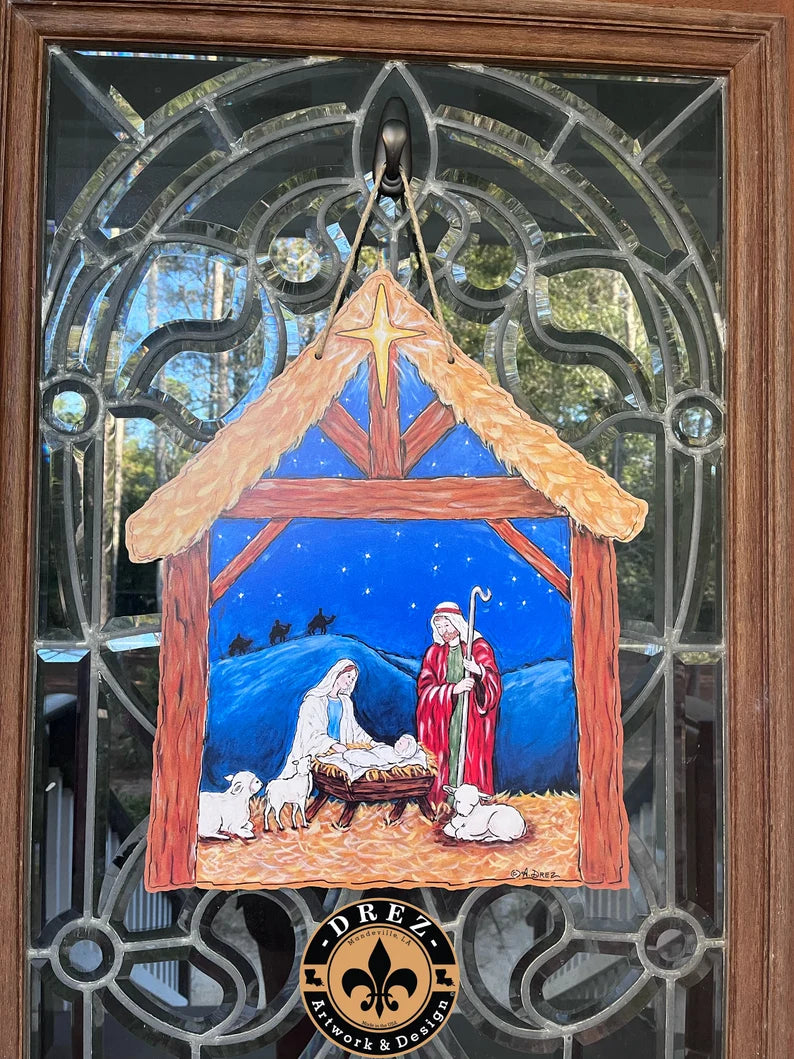 Nativity Door Hanger