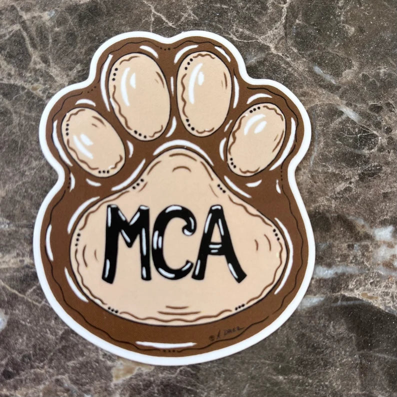 Paw- Mount Carmel Academy Sticker