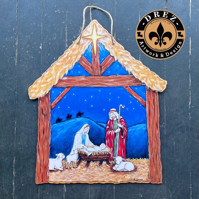 Nativity Door Hanger