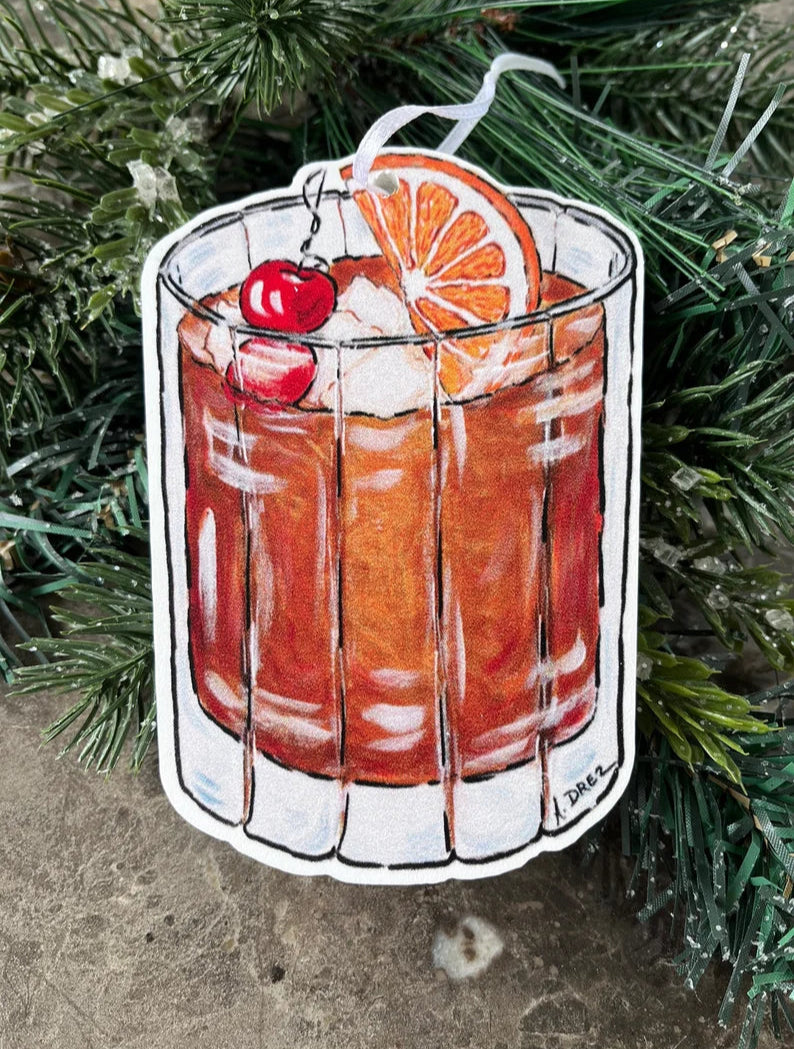 Old Fashion Drink Ornament