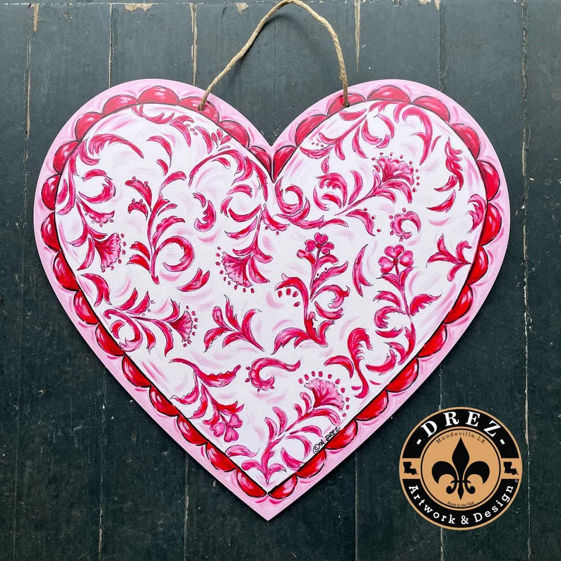Valentine Heart Door Hanger