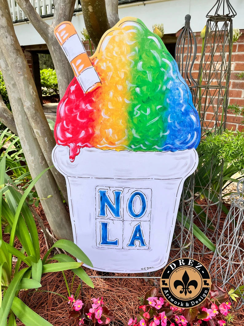Snowball Nola Yard Stake