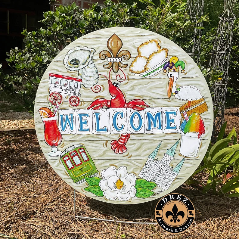 Nola Icon Yard Stake