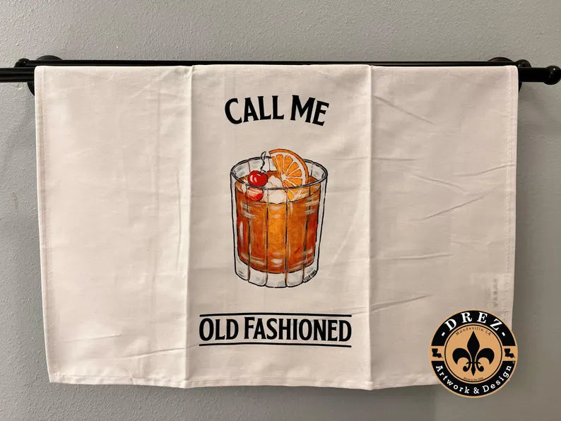 Call Me Old Fashioned Tea Towel