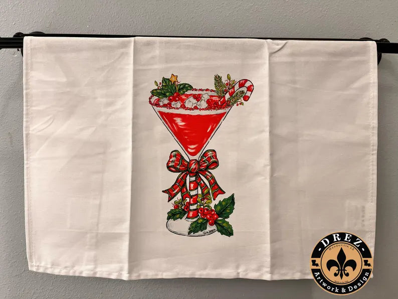 Peppermint Martini Tea Towel