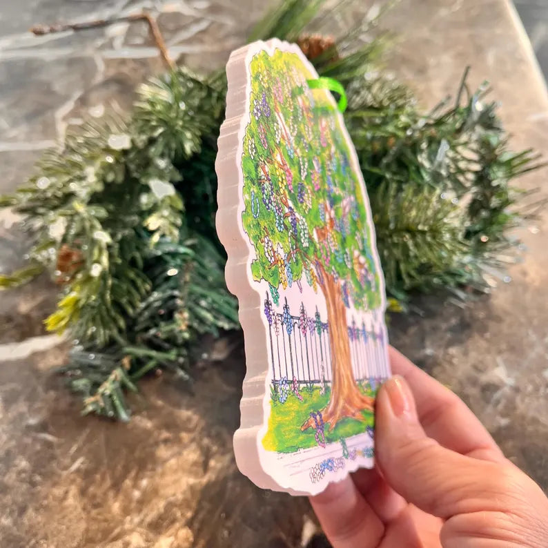 Mardi Gras Bead Tree Ornament