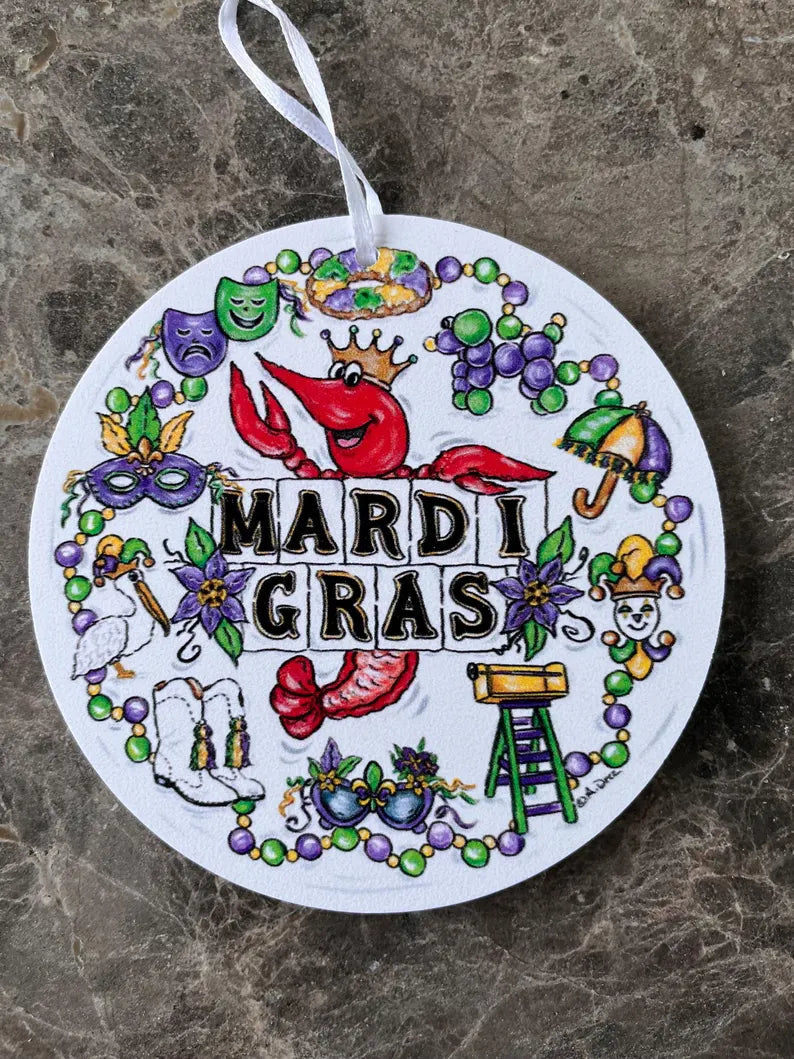 Mardi Gras Icon Ornament