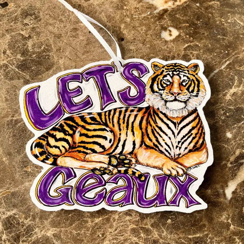 Tiger Body- Let's Geaux Ornament
