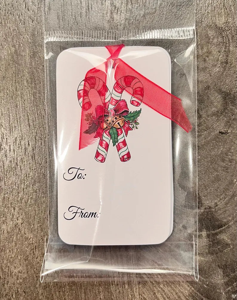 Candy Cane Christmas Gift Tags