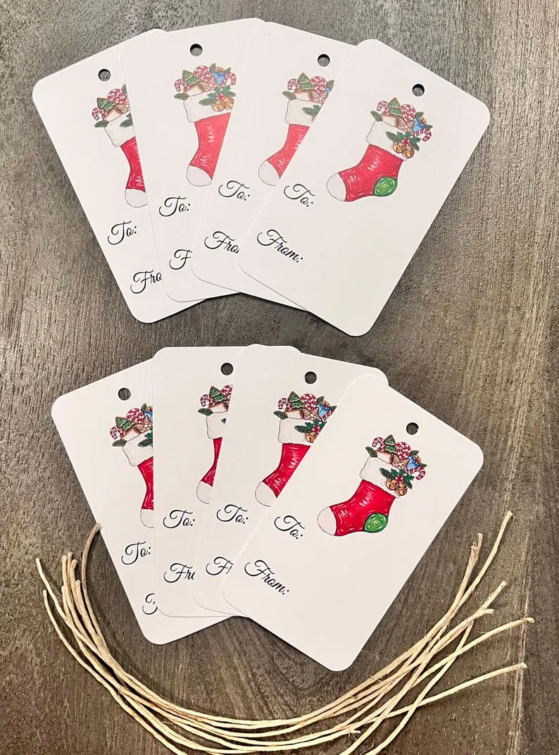 Christmas Christmas Stocking Gift Tags