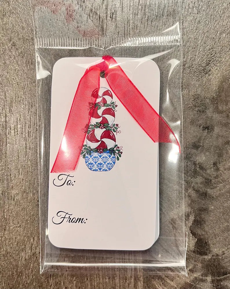 Peppermint Topiary Gift Tags