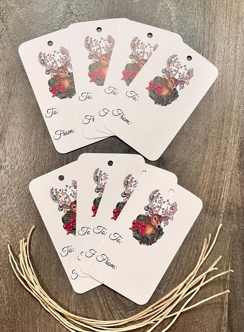Christmas Deer Gift Tags