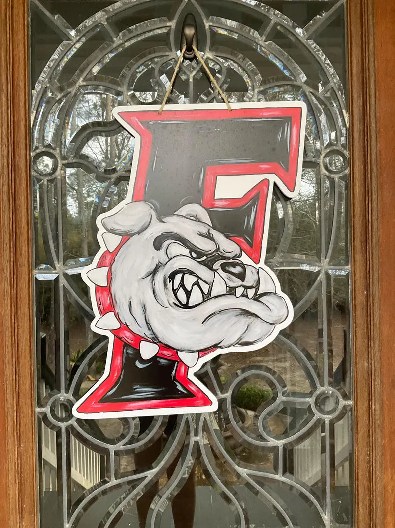 Fontainebleau High School Bulldogs Door Hanger