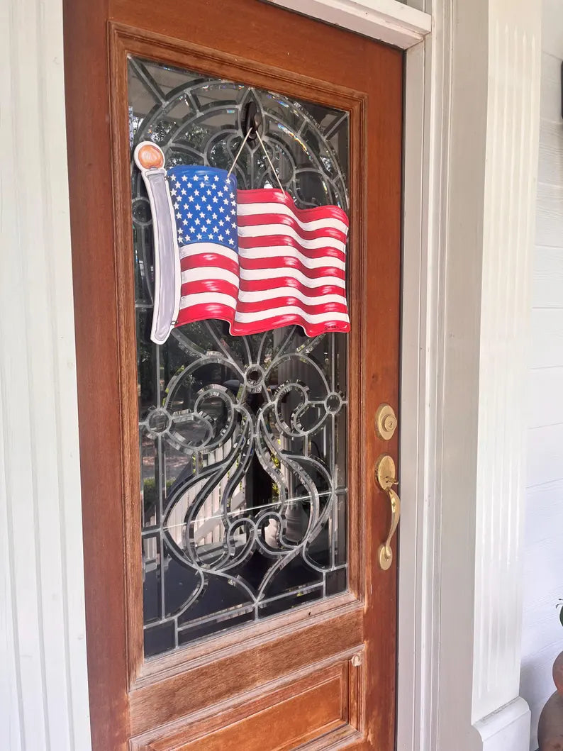 American Flag Door Hanger