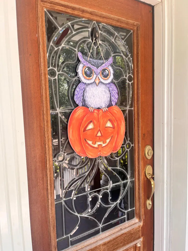 Halloween Owl Door Hanger