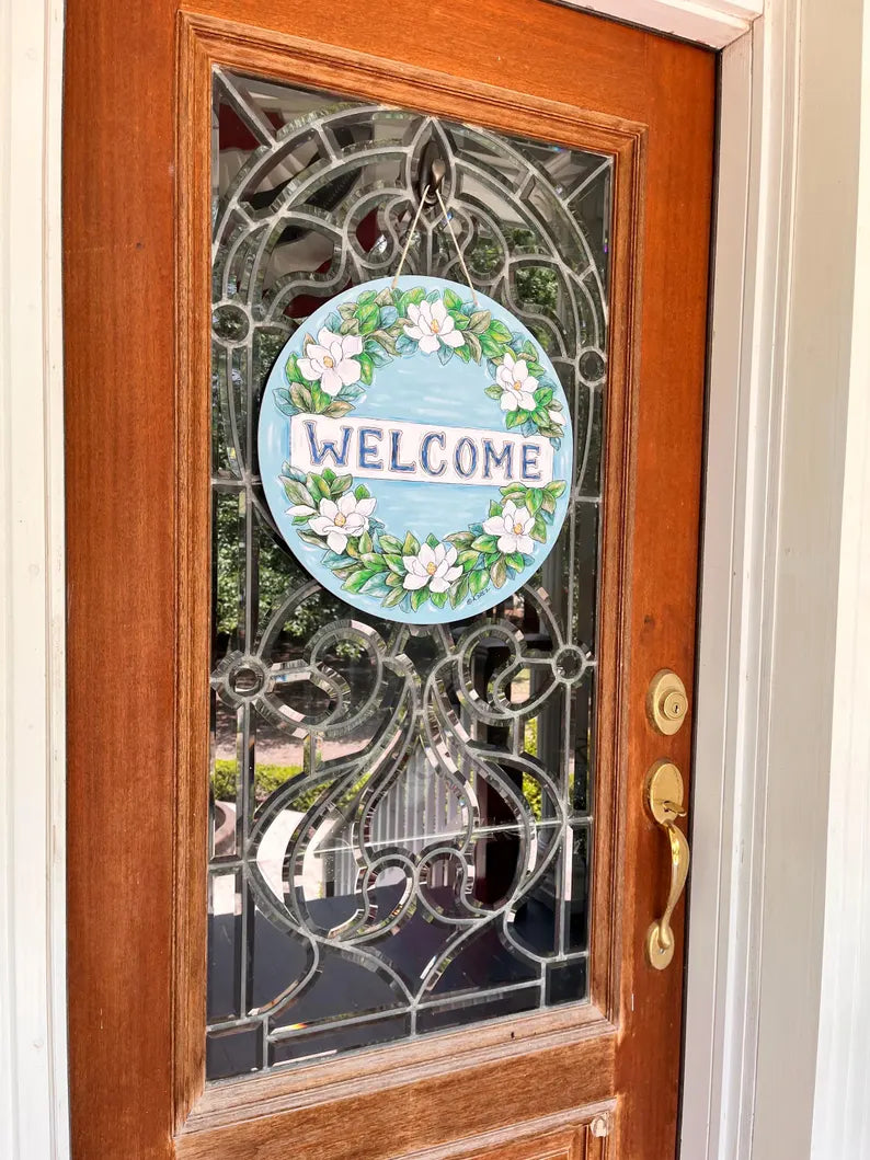 Magnolia Welcome Door Hanger