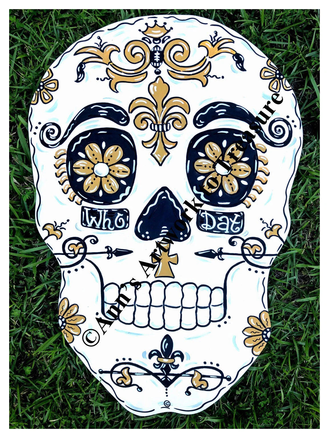 Sugar Skull Saints Door Hanger