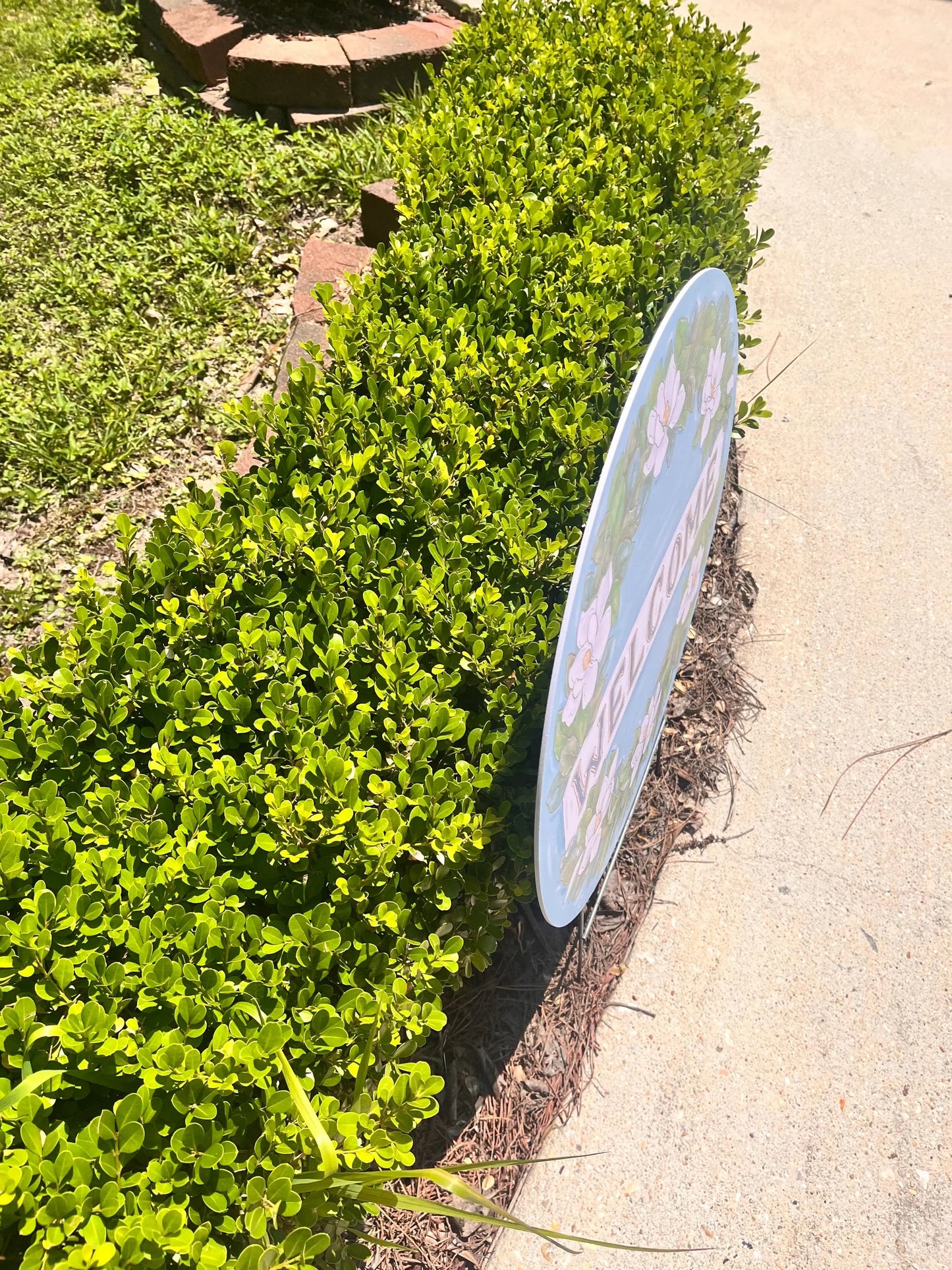 Magnolia Welcome Yard Stake